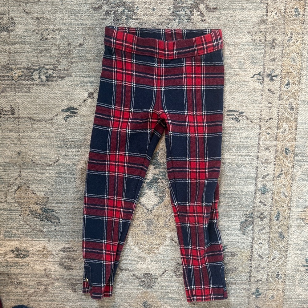Janie and Jack Plaid Kids Leggings